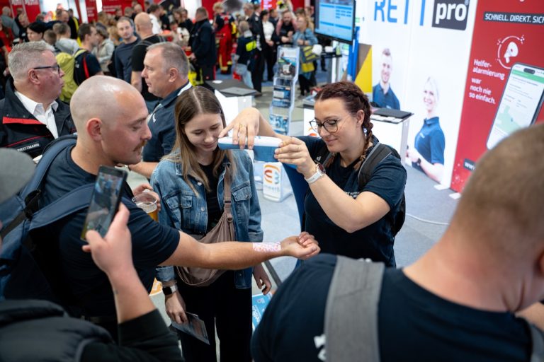 Bild vom Messestand auf der Florian in Dresden 2026 von meetB Medizintechnik
